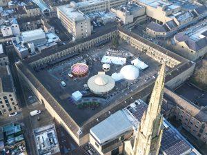 EPC Piece Hall Halifax at Christmas Drone Photograph